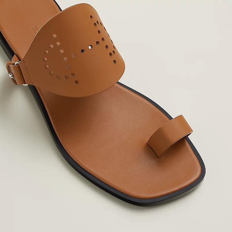 Dép Hermes Hera Sandal Nữ Nâu